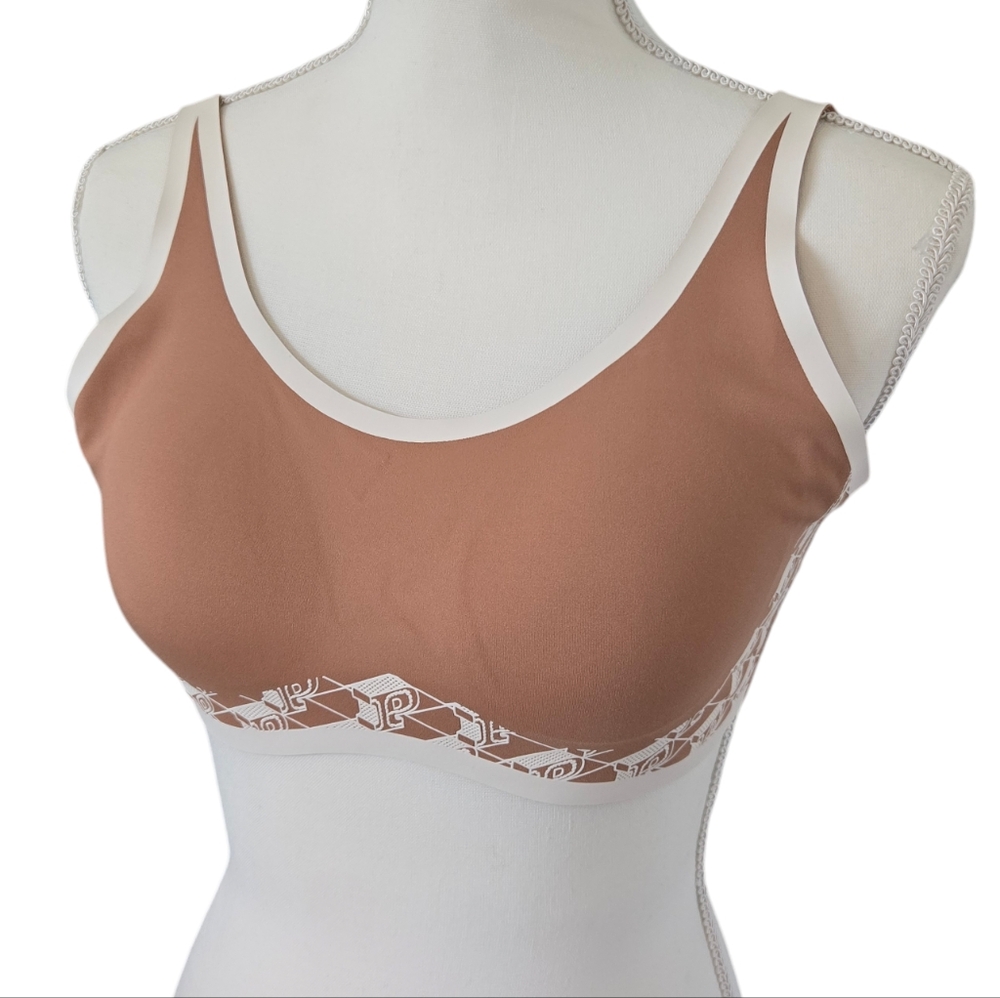 Victoria's Secret PINK Brown Beige Sports Bra Size Large